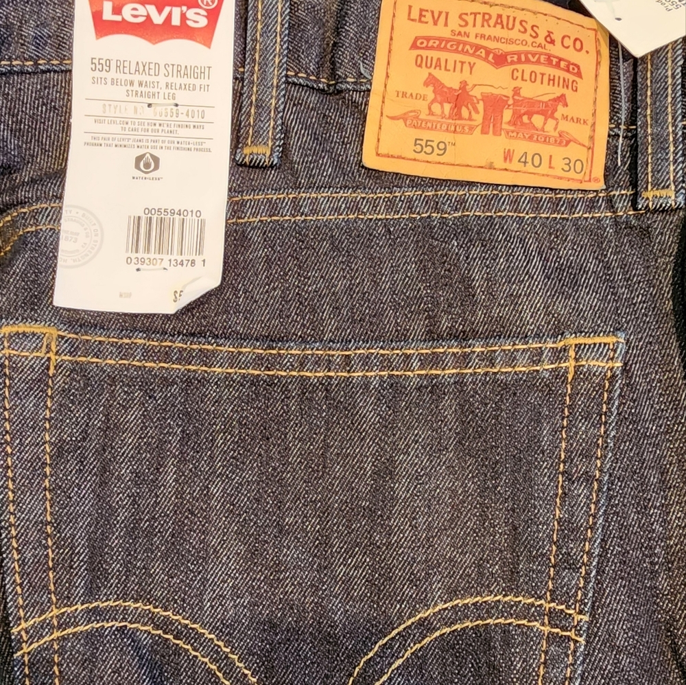 Levi's 559 Relaxed Straight - 40 x 30 - Black (3)